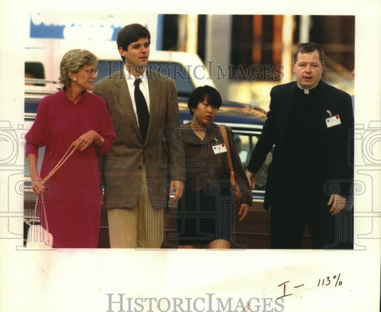 1991 Jean Kennedy Smith Accompanied Son, William, during His Trial - Historic Images