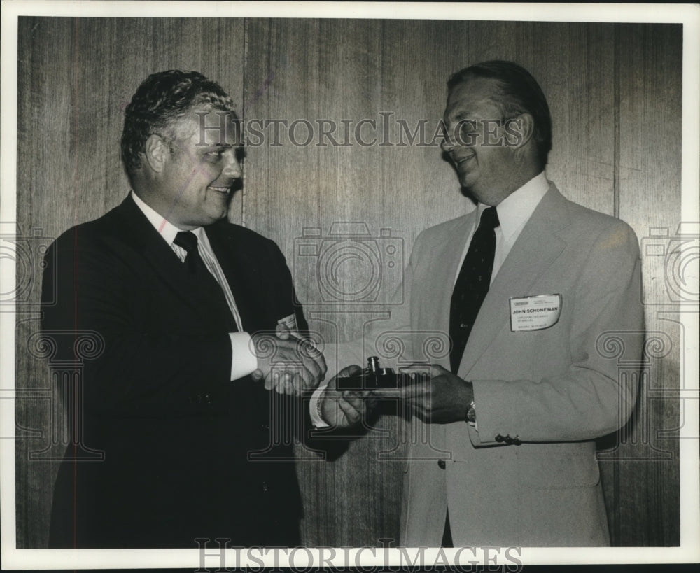 1979, John Schoneman being elected chairman of American Insurers. - Historic Images