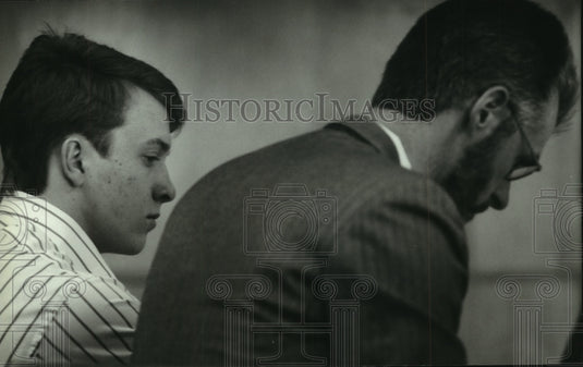 1995 Press Photo Theodore Oswald court appearance Waukesha County Wisconsin - Historic Images