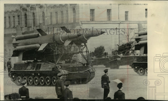 1964, Russian Rocket Launchers in Red Square May Day, Moscow, Russia - Historic Images