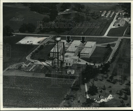 1961, Aerial view of House of correction in Franklin - mjc01926 - Historic Images