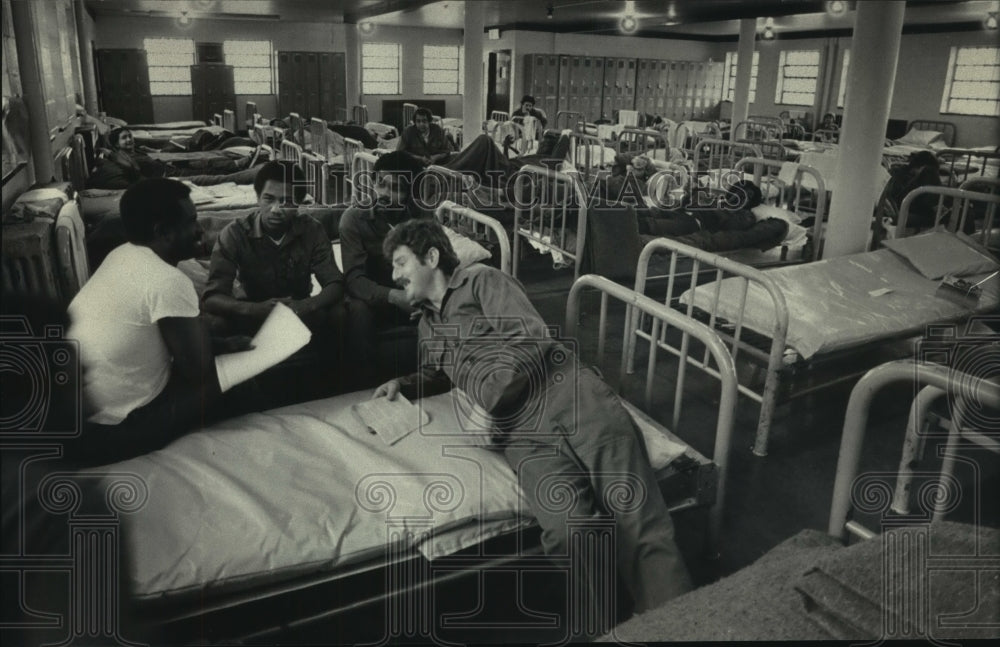1983, Inmates In House Of Correction Dormitory - mjc01942 - Historic Images