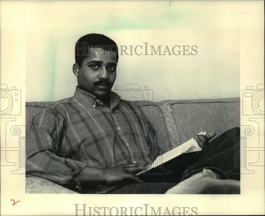 1986 South African Barrington M'Bell, a Marquette University student - Historic Images