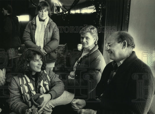 1988, Students visit the Guest House of St. Gall Catholic Church - Historic Images