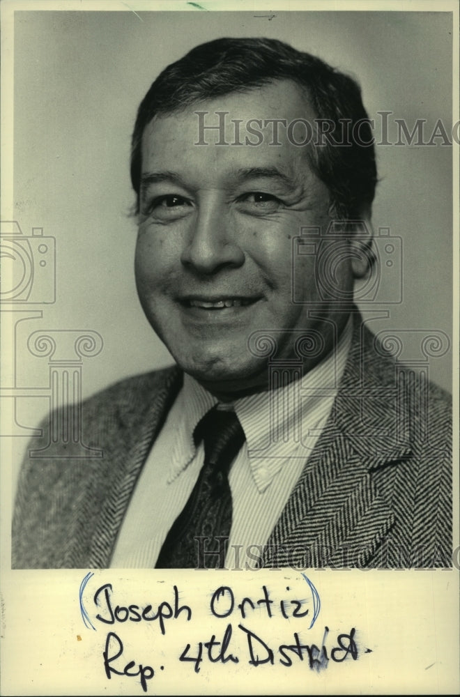 1984 Press Photo Joseph Ortiz Republican 4th District candidate. - mjc02538 - Historic Images