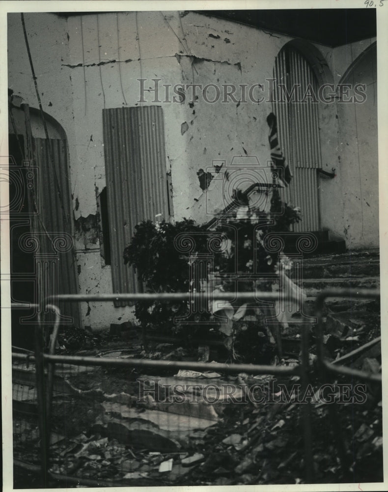 1972 Remains of a bombed store in Ireland where 4 were killed - Historic Images