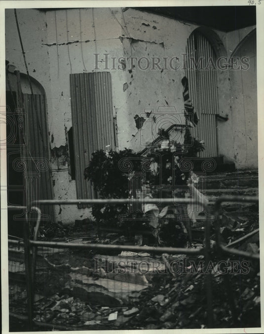 1972 Remains of a bombed store in Ireland where 4 were killed - Historic Images