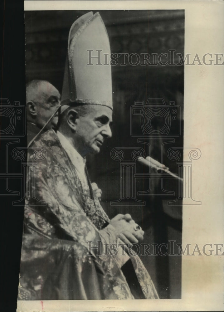 1963, Pope Paul VI In Sistine Chapel Before His Election - mjc02680 - Historic Images