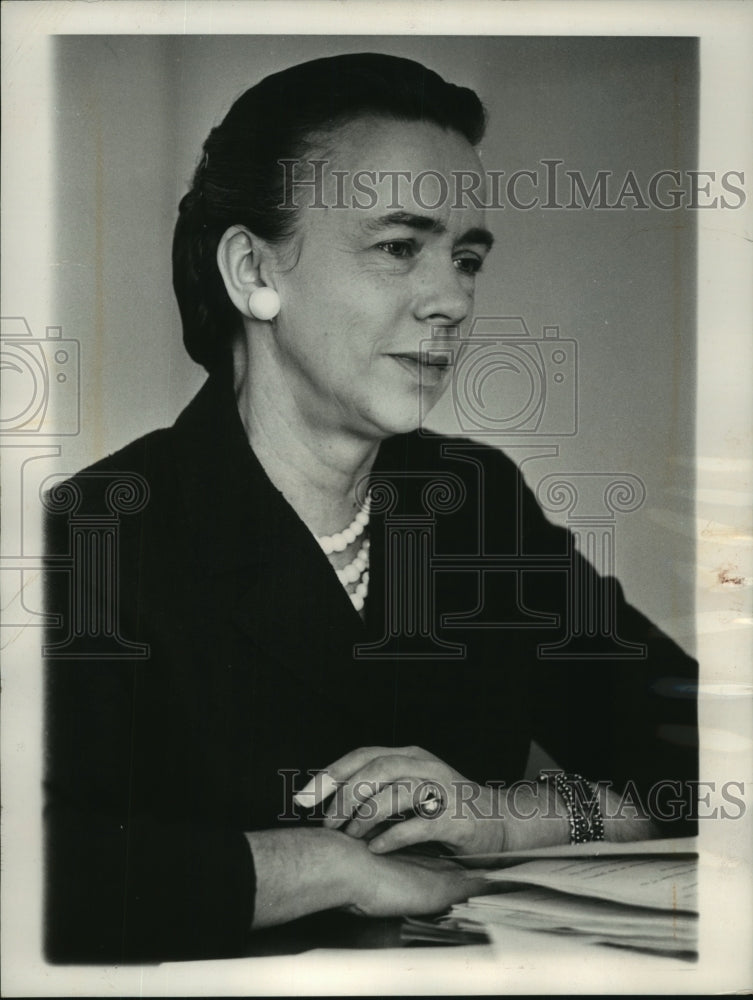 1963 Press Photo Mrs. Dean Rusk- Wife Of Secretary Of State In Washington - Historic Images