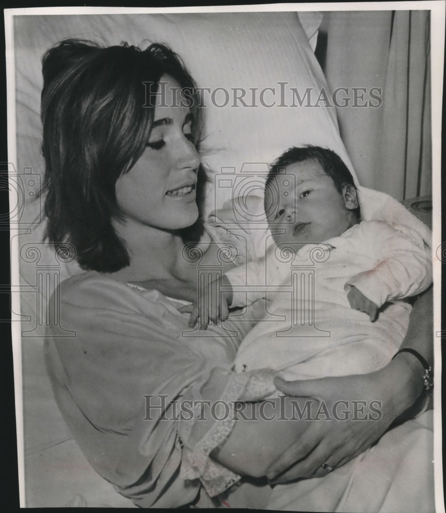 1963 Press Photo Birth of John Fell Stevenson jr grandson of Adali Stevenson - Historic Images