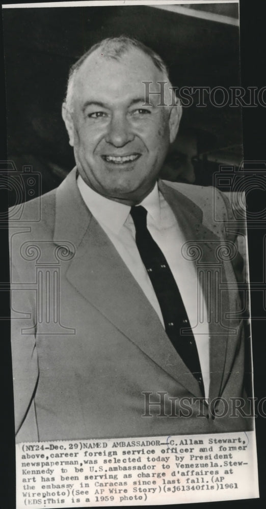 1959 Press Photo C. Allan Stewart, selected to be U.S. ambassador to Venezuela. - Historic Images