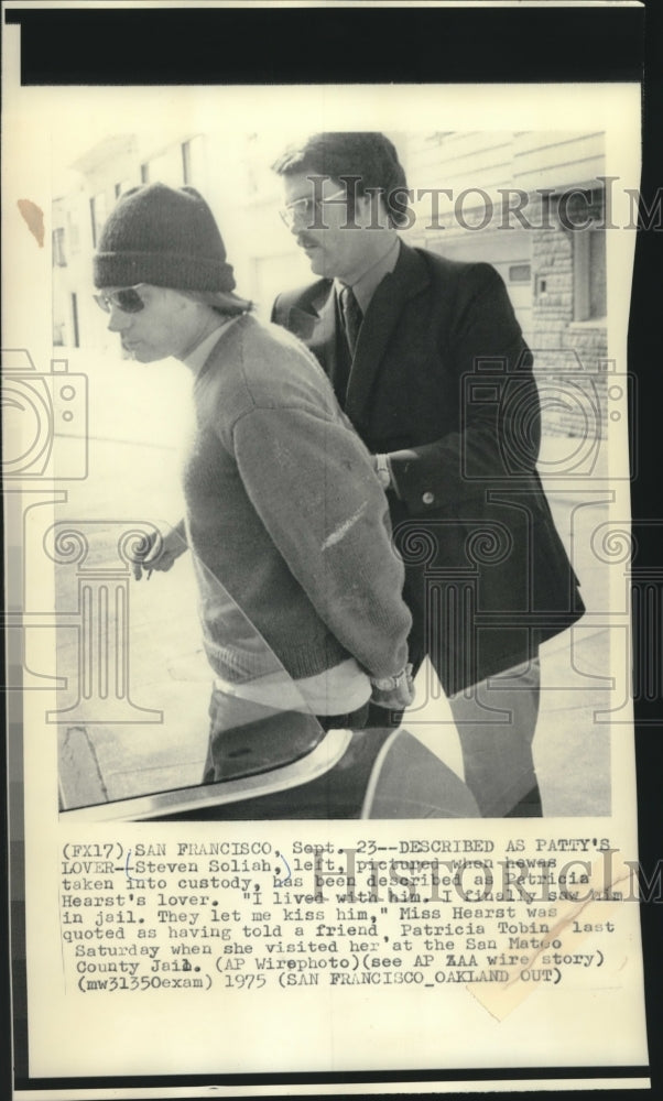 1975 Steven Soliah when he was taken into custody, San Francisco - Historic Images