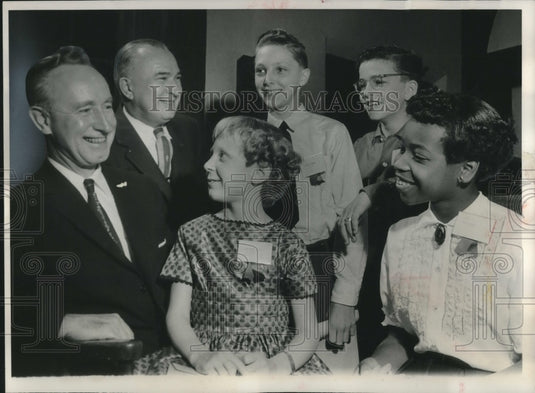 1957, Kids received citations from the National Smoke Eaters' club - Historic Images