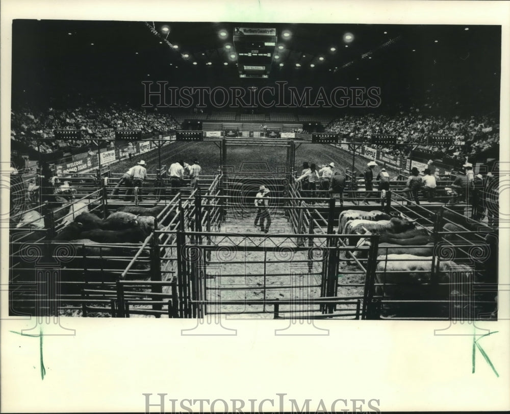 1985 World&#39;s Toughest Rodeo at the Arena in Milwaukee, Wisconsin - Historic Images