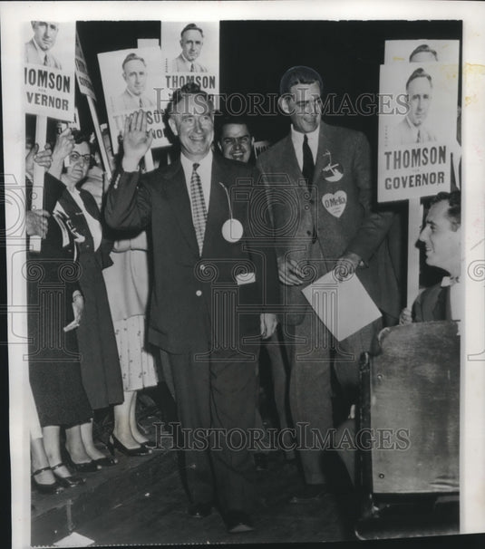 1953 Press Photo Attorney General Vernon Thomson at Republican Convention - Historic Images