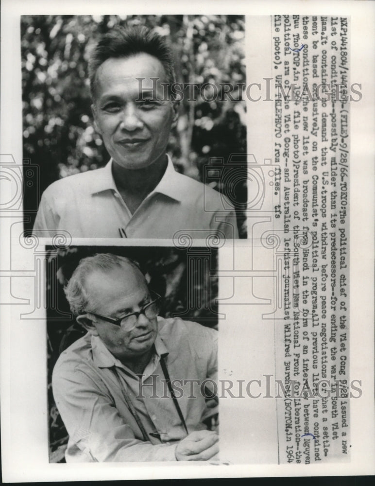 1964, Tokyo: Pres. S. Vietnam Nat. Front for Liberation and reporter - Historic Images