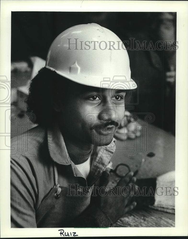 1983, A.O. Smith employee Rick Ruiz starts training in welding - Historic Images