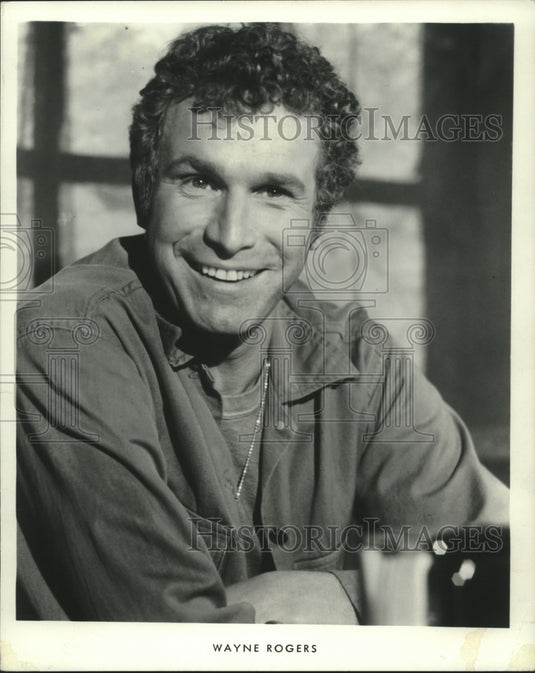 1973 Press Photo Wayne Rogers, star of "M*A*S*H isn't interested in Hollywood.-Historic Images
