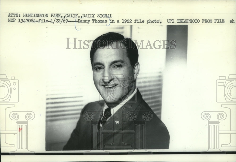 1962 Press Photo Danny Thomas - mjc03881 - Historic Images