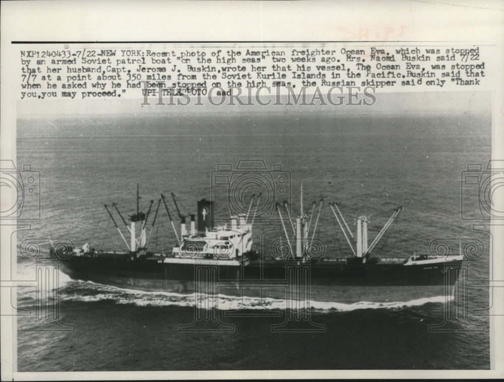 1960, American freighter Ocean Eva - mjc04068 - Historic Images