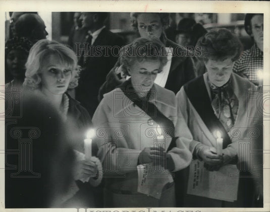 1962, South African members of Black Sash society protest new law - Historic Images