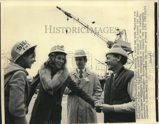 1976 Mrs. Sargent Shriver campaigns for husband in Massachusetts - Historic Images