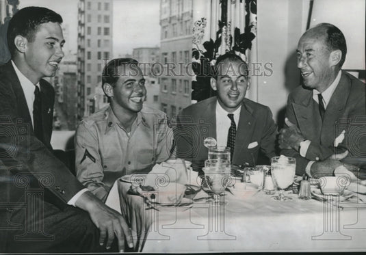 1956, Democratic presidential nominee Adlai Stevenson and his sons - Historic Images