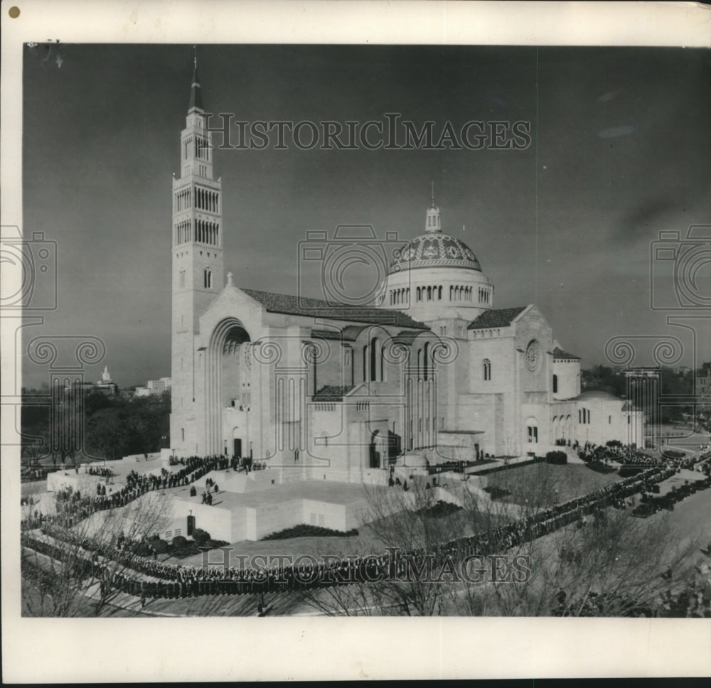 1959 Press Photo Knights of Columbus dedicating Shrine, Washington D.C. - Historic Images