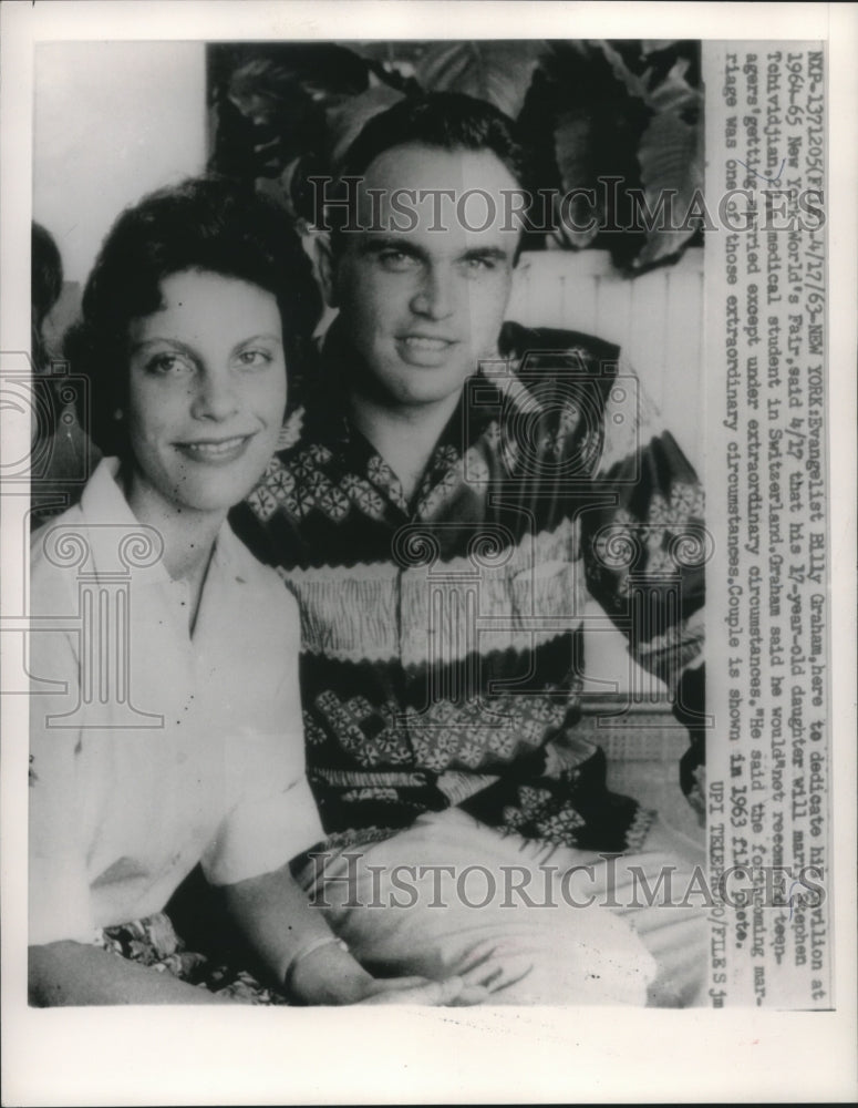 1963, Billy Graham&#39;s daughters engaged to Stephen Tchividjian - Historic Images