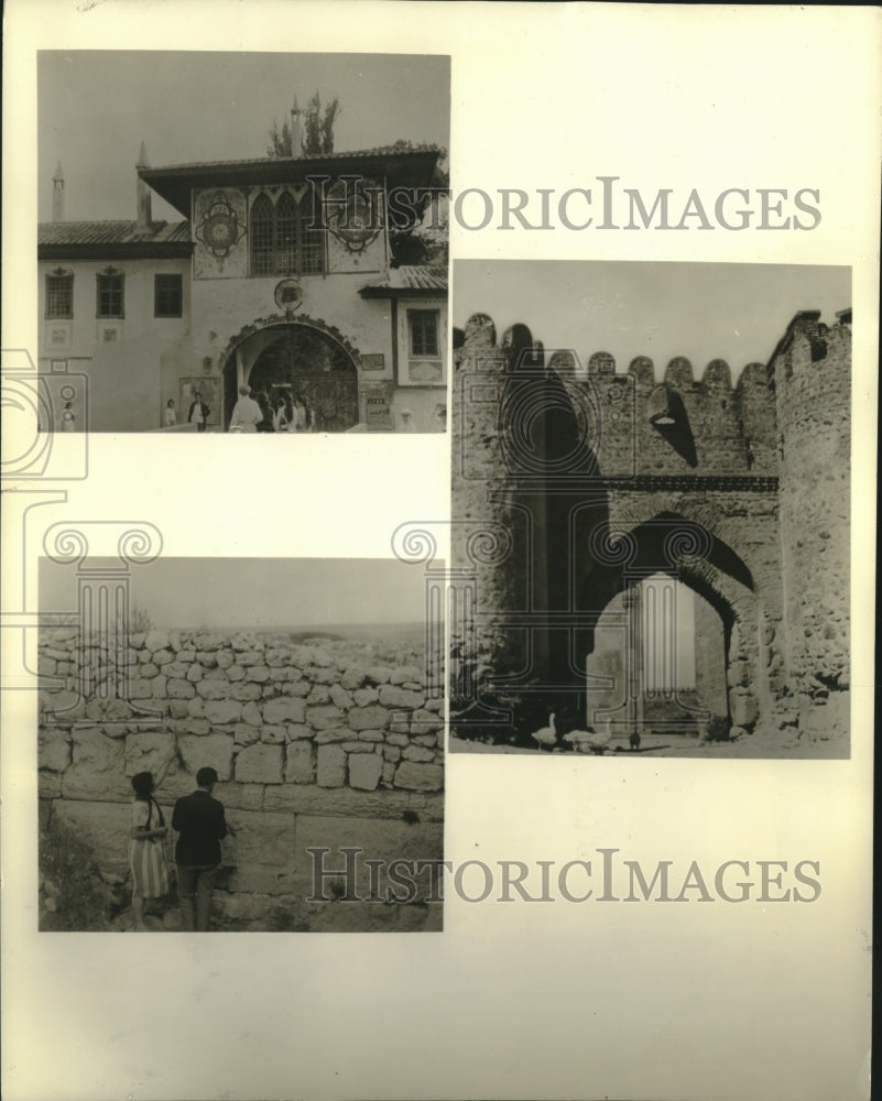 1935 Press Photo Three ancient ruins in old Crimea Reflect Many Races And Rulers - Historic Images