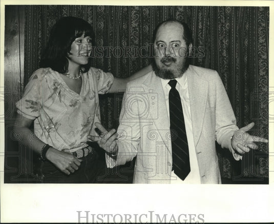 1981, Act rehearses for vaudeville review at Oconomowoc Junior High - Historic Images