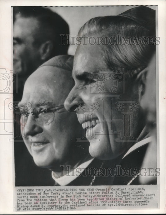 1966 Press Photo Francis Cardinal Spellman, Archbishop of New York - mjc04905 - Historic Images