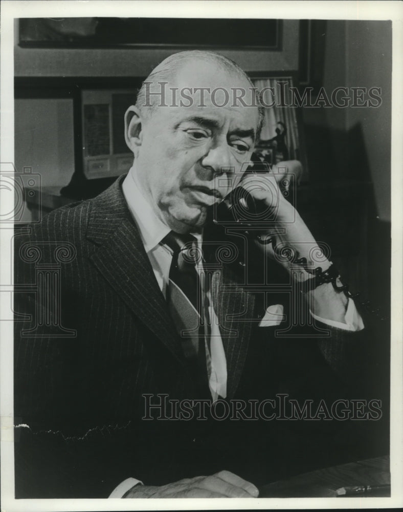 1966 Press Photo Richard Rodgers talking on telephone. - mjc04943 - Historic Images