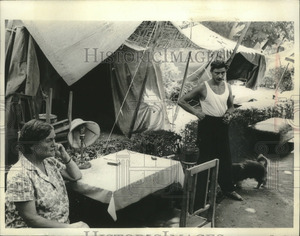 1967, Tent dwellers, Tashkent, Uzbekistan; hit by 750 earthquakes - Historic Images