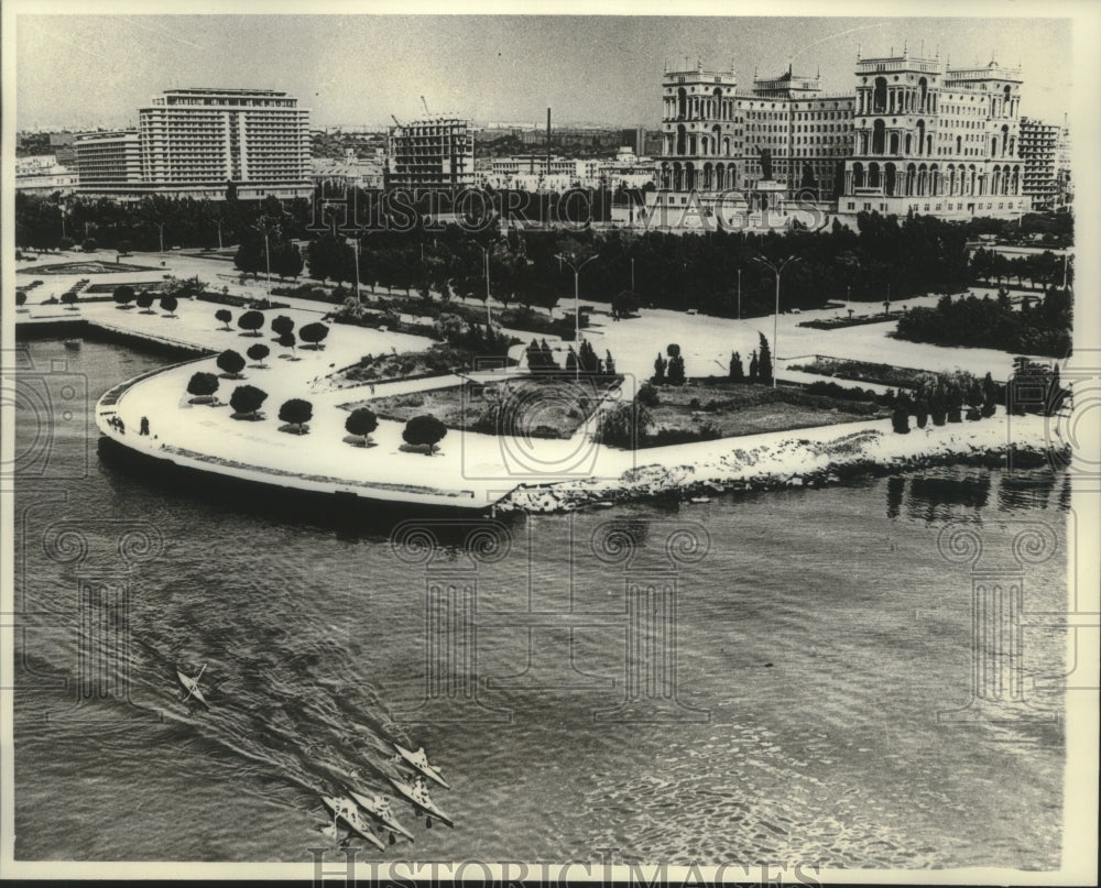 1977, View of Baku, capital of U.S.S.R.'s Azerbaijan S.S.R. - Historic Images
