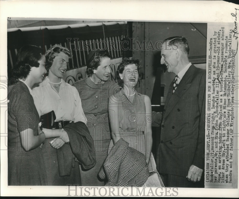 1957, The Rockefeller Family With Misao Mataumoto In New York ...
