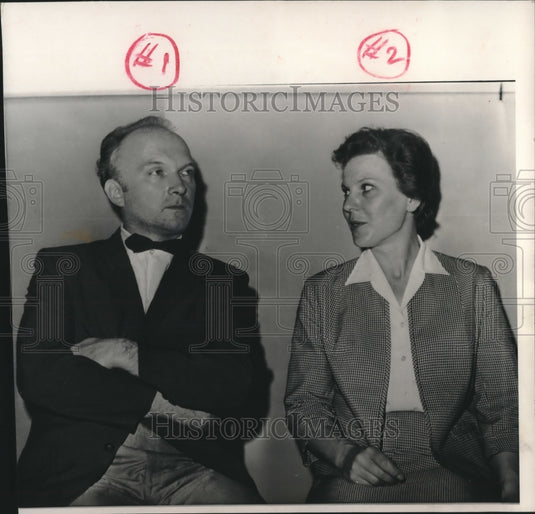 1963 Press Photo Alexander Sokolov & Joy Ann, charged with aiding Russian spies - Historic Images