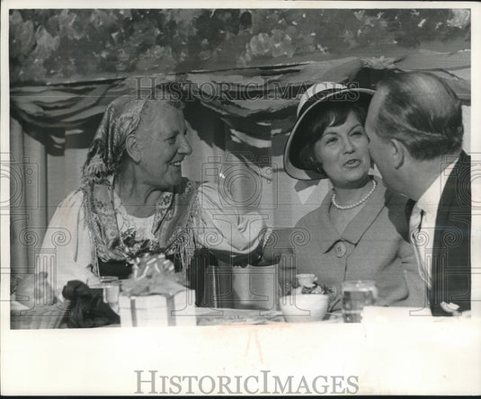 1966, Maria von Trapp, Mrs. Henry W. Maier & Gerog Gerstberger - Historic Images