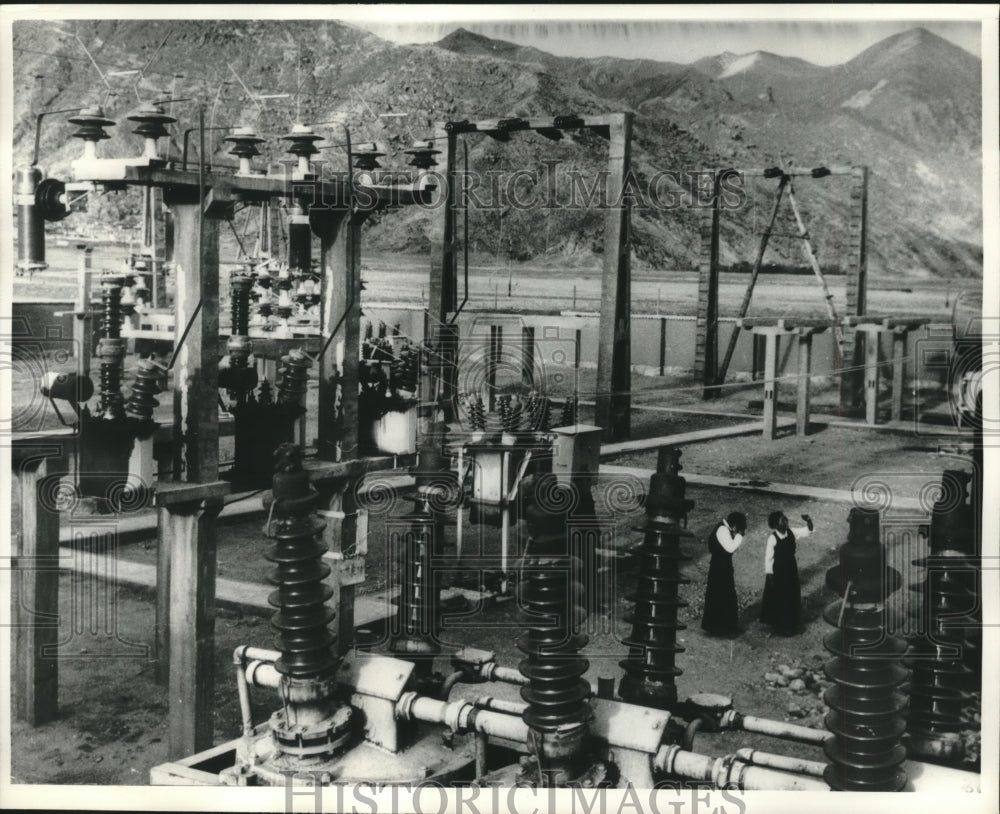 1964 Press Photo Ngajim Hydroelectric Power Station, Lhasa River, Tibet - Historic Images