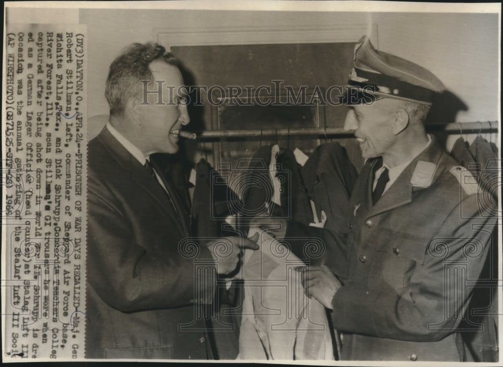1965 Press Photo Maj Gen Stillman and Schrupp Concordia Teachers College Dayton - Historic Images