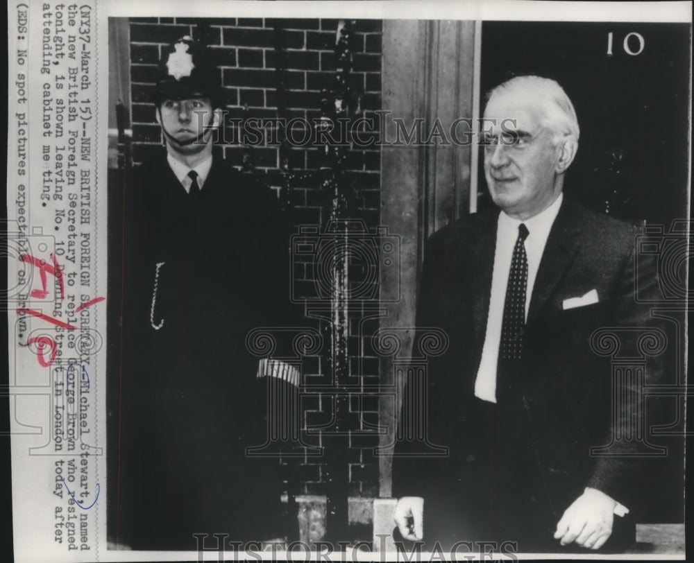 1968, Michael Stewart named new British Foreign Secretary, London - Historic Images