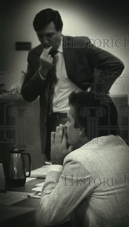 1990, Former baseball player Gorman Thomas at trial Wisconsin - Historic Images