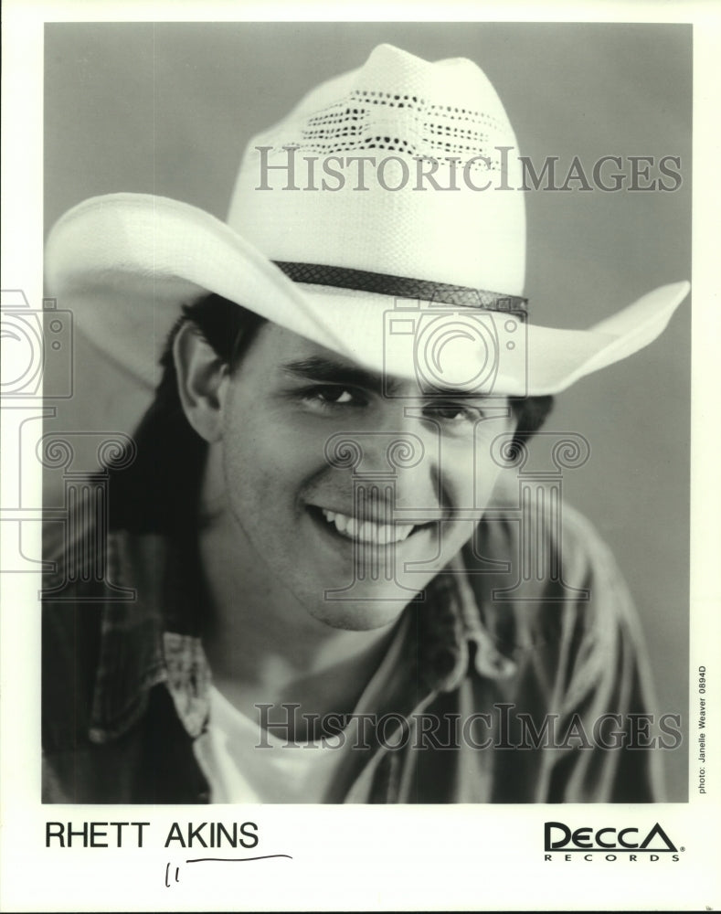 1996 Press Photo Rhett Akins- Musician - mjc06244 - Historic Images