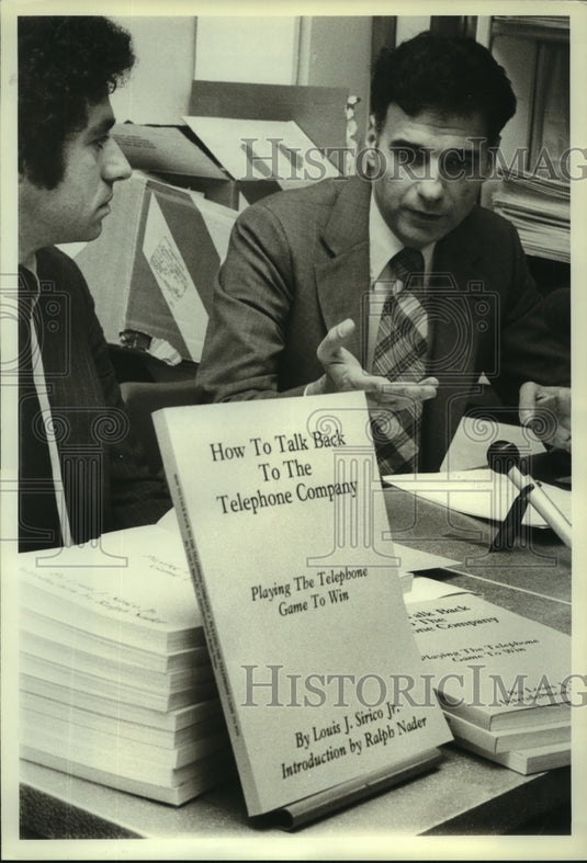 1982 Ralph Nader And Louis Sirico Face Reporters In Washington - Historic Images