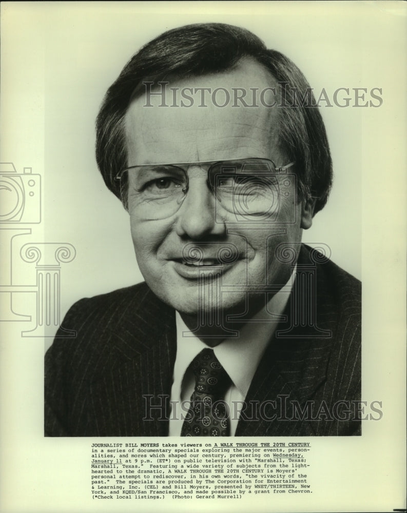 Press Photo Journalist Bill Moyers - mjc06378 - Historic Images