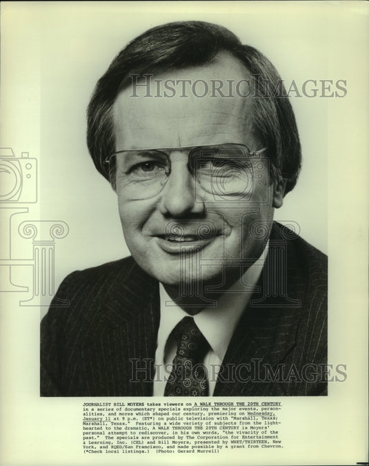 Press Photo Journalist Bill Moyers - mjc06378 - Historic Images