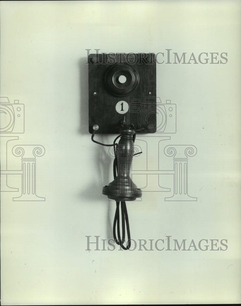 1969 Press Photo Telephone hangs on wall - mjc06435-Historic Images