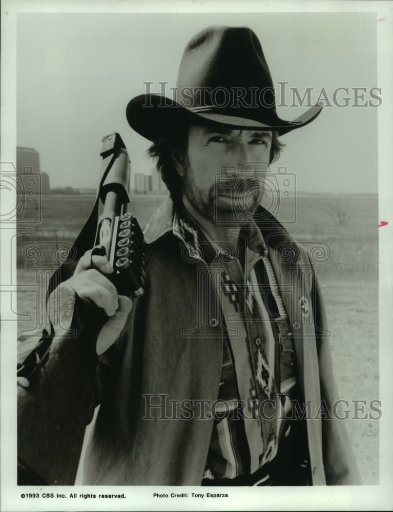 1993 Press Photo Actor Chuck Norris as Walker Texas Ranger - mjc06503 - Historic Images