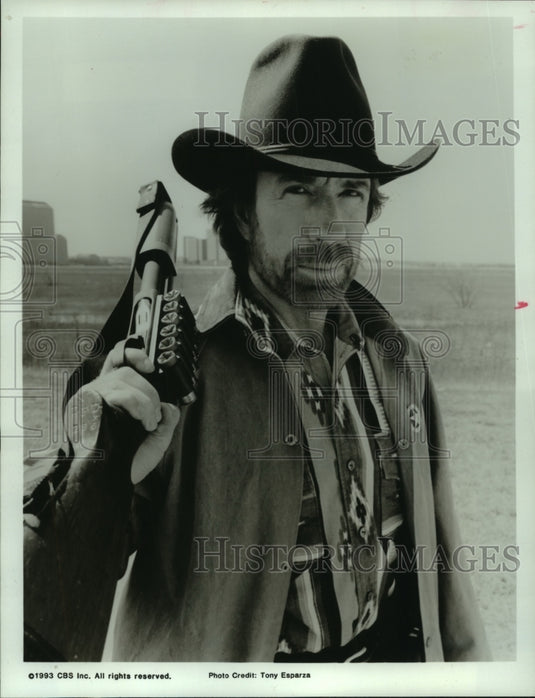 1993 Press Photo Actor Chuck Norris as Walker Texas Ranger - mjc06503 - Historic Images