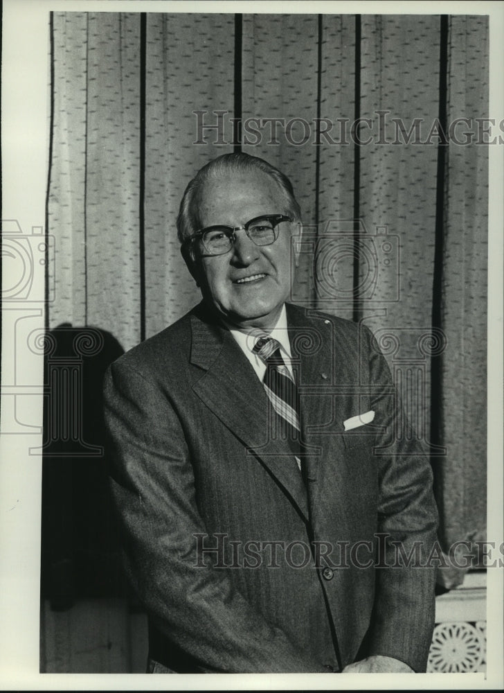 1974, T Raber Taylor head of St Vincent de Paul Society Wisconsin - Historic Images